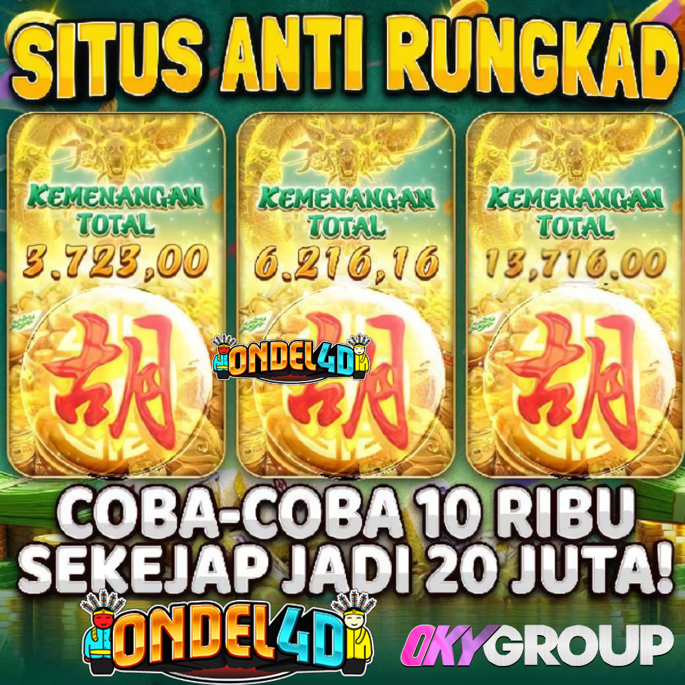 10RB SEKEJAP JADI 20JUTA JIKA BERMAIN DI SLOT ONDEL4D
